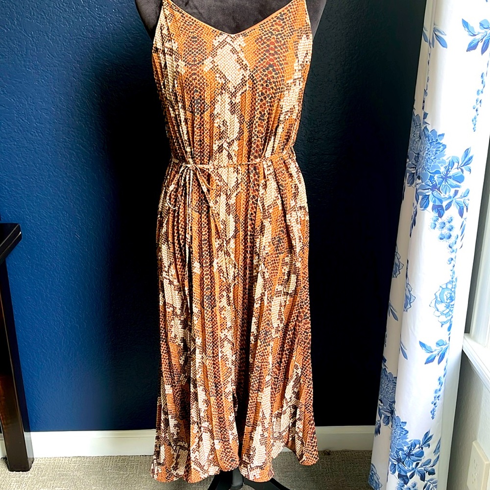 Snake print dress
